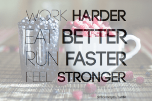 Work, Eat, Run, Feel