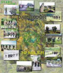 Royal Marines 30-miler Route Map