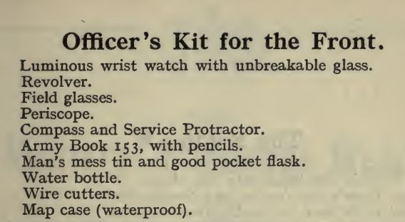 Officers Kit 4 the Front