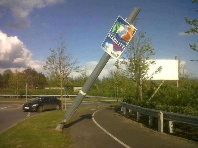 Irony, Road Sign