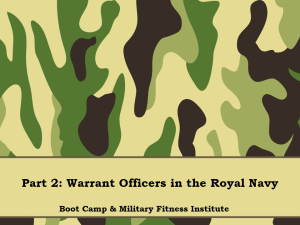 01 - Part 02, WOs in the Royal Navy