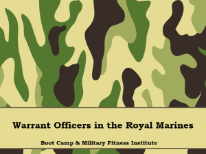 Part 03, WOs in the Royal Marines