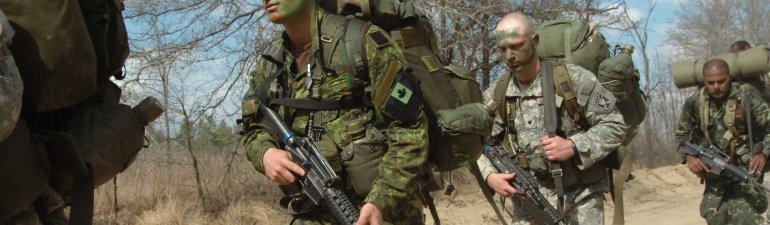 Canadian soldier on the US Army SF 'Q' course.